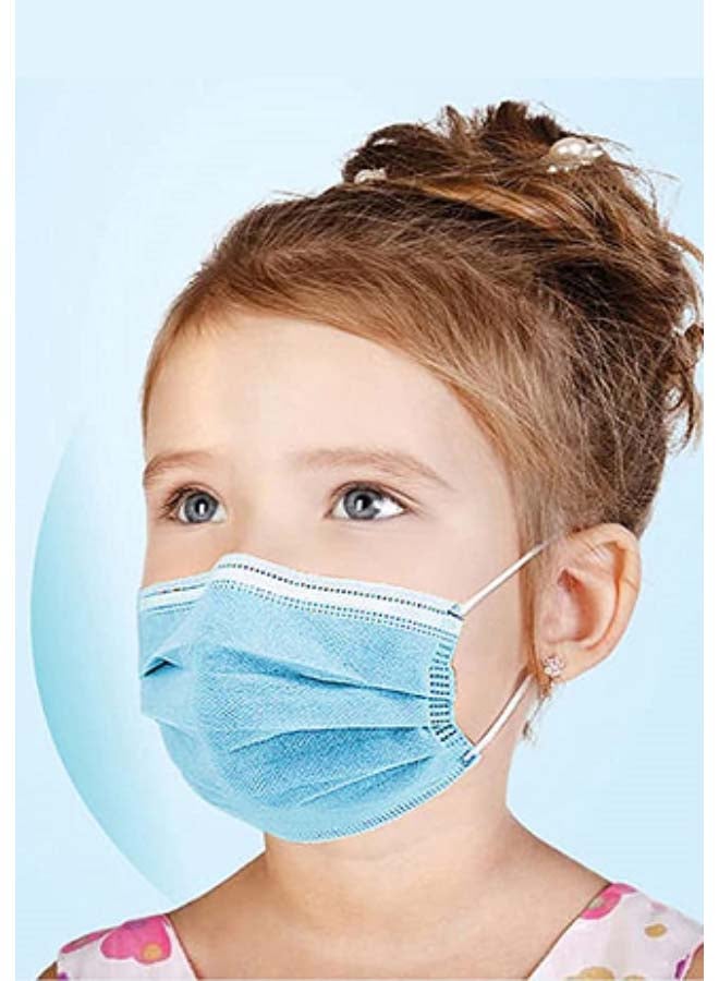 Dada 50-Piece Kids Disposable Mask, Blue - Image 2