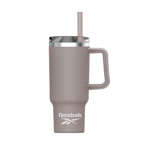 Reebok Stainless Steel Tumbler - 40oz Vacuum Insulated - Leak Proof - Lifestyle Design (Grey) - Image 1