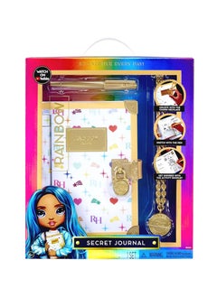 RAINBOW HIGH Secret Journal- Fashion Journal with Lock, Activity Book, Pen, and Necklace Charm to Unlock Your Creative Ideas | Kids 6-12 Years  - Image 1
