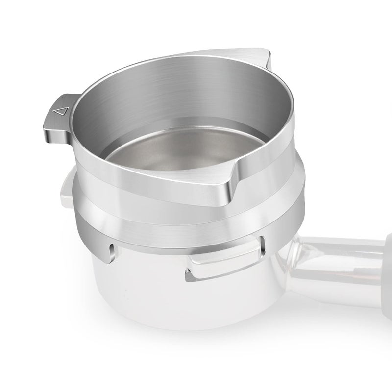 FIRJOY 54mm Espresso Dosing Funnel for Breville Barista Portafilters (Stainless Steel-Silver) - Image 2