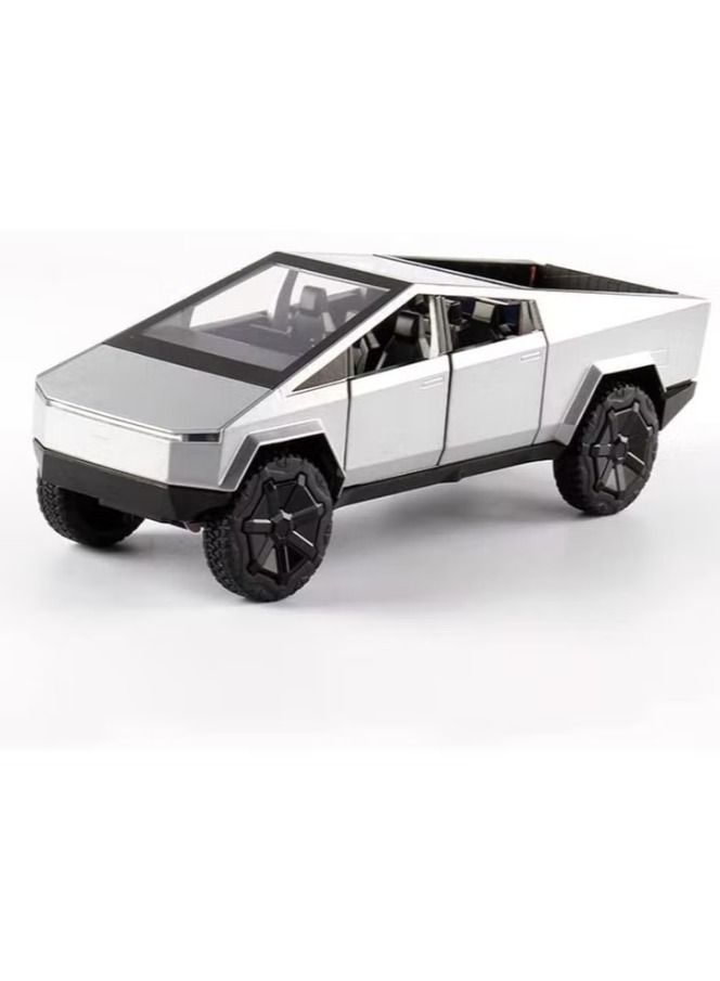 Dream Zone Tesla Cyber truck Pickup, 1:24 Scale Alloy Die cast Model Car - Image 1