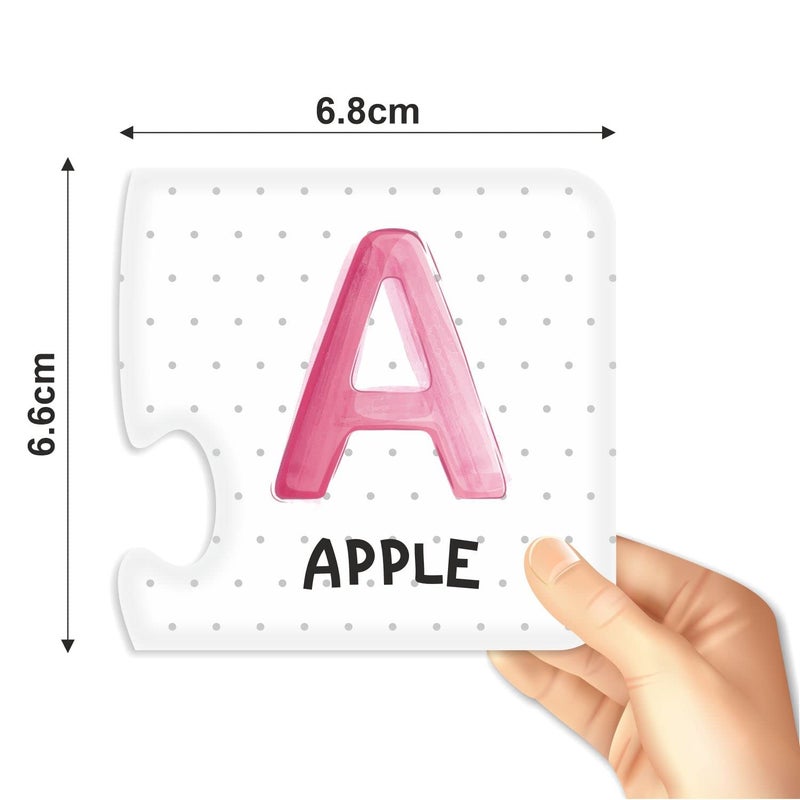 Webby Alphabets 2 Pieces Learning Pack Jigsaw Puzzle, Montessori Early Educational Pre School Puzzle Toys for 3+ Years Kid | Birthday Gift for Boys & Girls - Image 3