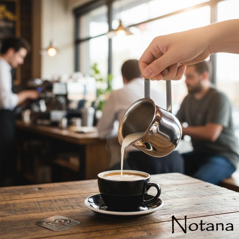 Notana 5 oz Stainless Steel Bell Creamer Pitchers - Polished Metal Cream Server Set - Classic Bell Shape Coffee and Tea - Small Table Creamer Pitchers for CafÃ© and Restaurant Use (2 Pack) - Image 2