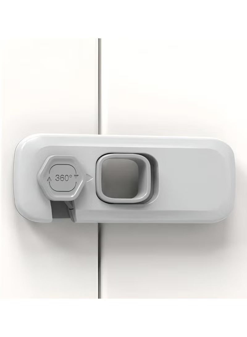 Generic Child Safety Lock 360° Rotatable Drawer and Cabinet Lock – Baby Proofing Safety Latch for Fridge, Cupboard, Doors, and Appliances | Easy Install, No Drilling, Adhesive Design – Multicolor - Image 3