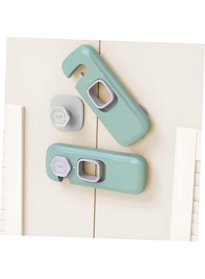 Generic Child Safety Lock 360° Rotatable Drawer and Cabinet Lock – Baby Proofing Safety Latch for Fridge, Cupboard, Doors, and Appliances | Easy Install, No Drilling, Adhesive Design – Multicolor - Image 4