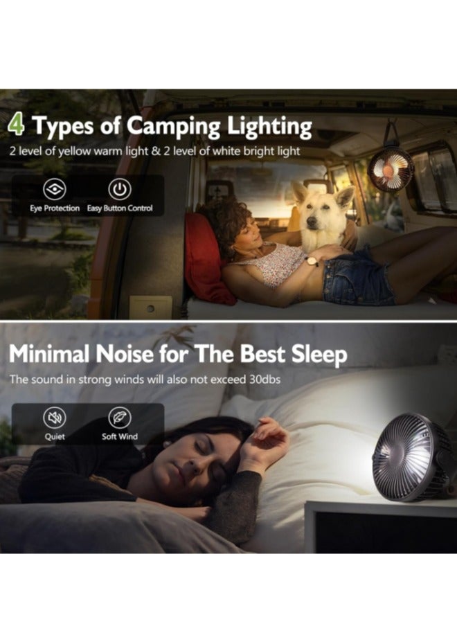 OASIS-TH Table  Fan desk fan  portable fan rechargeble fan easy carry with light - Image 5