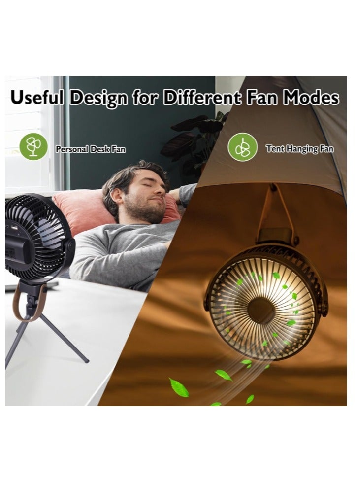 OASIS-TH Table  Fan desk fan  portable fan rechargeble fan easy carry with light - Image 4