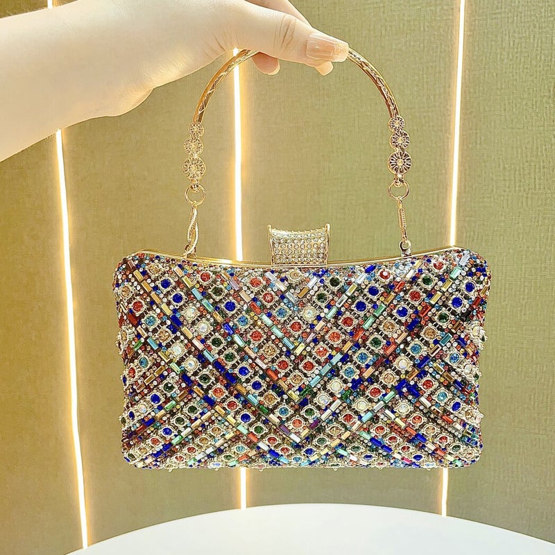 New Evening Dress Celebrity Ladies Rhinestone Clutch Bag Cheongsam Small Bag Shoulder Crossbody Evening Bag Women'S Handbag - Image 1