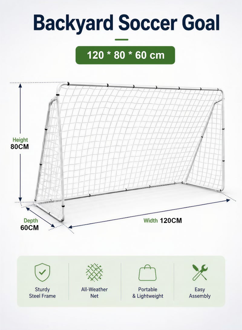 Jourvent Football Goal with a Single Net,  120*80*60 cm - Image 3