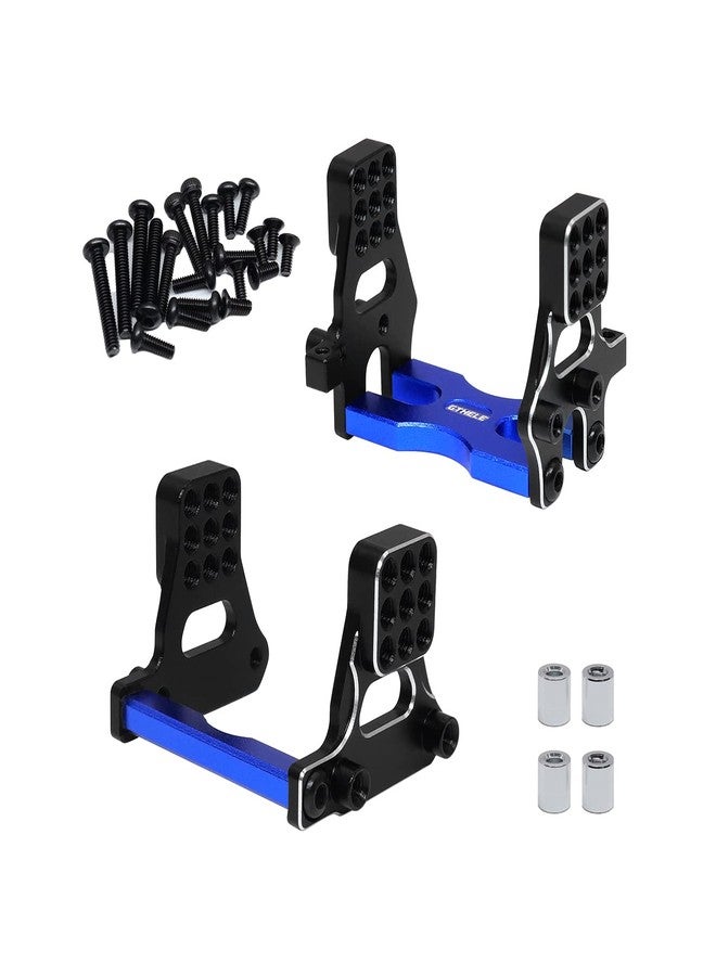 GTHELE Aluminum Multi-Hole Damper Holder Tower for TRX4M Defender 1/18 RC Crawler Shock Kit (Dark Blue) - Image 1