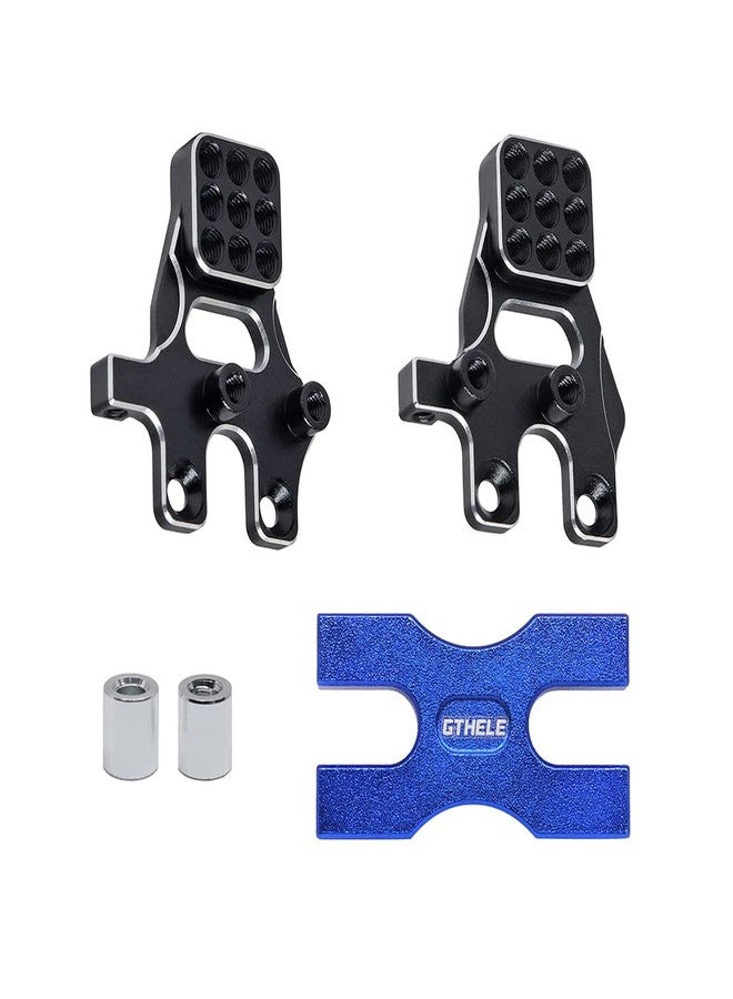 GTHELE Aluminum Multi-Hole Damper Holder Tower for TRX4M Defender 1/18 RC Crawler Shock Kit (Dark Blue) - Image 3
