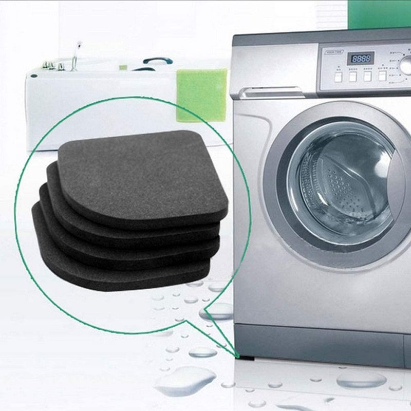 RoarCraft Anti-Vibration Washer Mat, Shock Absorbing Washer Pads, Non-Skid Protector Mat for Washing Machine Dryer Treadmill Compressor Furniture Table Size 7.7 x 7.7 CM (4) - Image 5