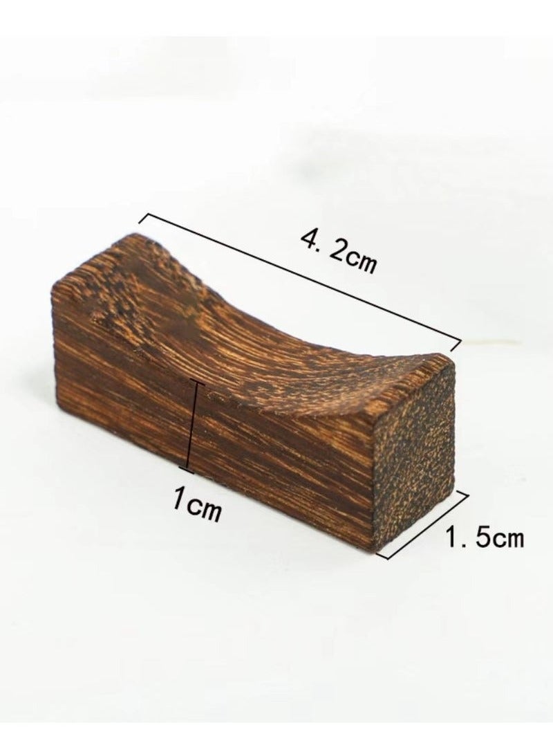 Unewshi 10PCS Wooden Chopstick Rests and Holders for Home, Hotel, Resta, urant Natural Premium Chopsticks Holders, Spoon Fork Knife Stand Rack Set - Image 2