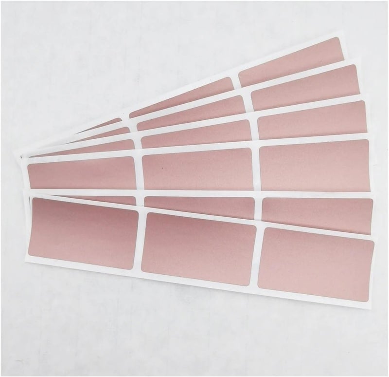 Scratch Off Stickers 16pcs 23x42mm Rose Gold Adhesive Scratch Off Stickers DIY Password Hand Made Scratched Stripe Card Film - Image 2