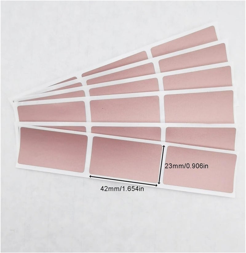 Scratch Off Stickers 16pcs 23x42mm Rose Gold Adhesive Scratch Off Stickers DIY Password Hand Made Scratched Stripe Card Film - Image 5