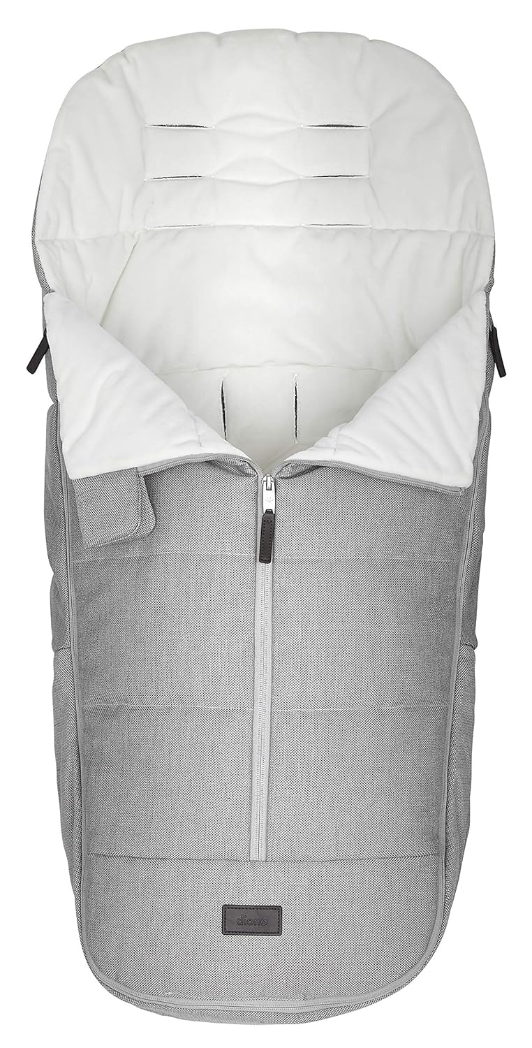 Diono Quantum Classic All Weather Footmuff to Protect Your Baby in Car Seats  Strollers Light Grey Cube Pack of 2 - Image 2