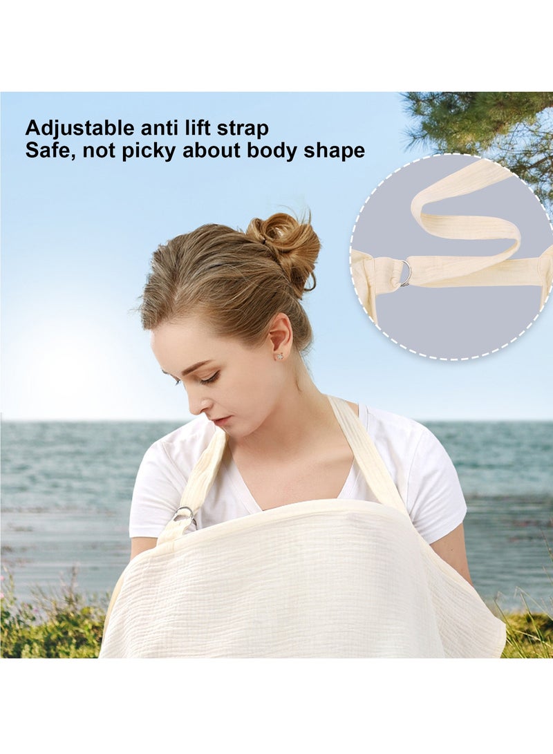 Adando Adando Multifunctional Nursing Cover – Breastfeeding towel - Breastfeeding Scarf - Privacy Shawl & Nursing Cloth Outdoor, Nursing Protective Cover Design for On-the-Go Moms - Image 3