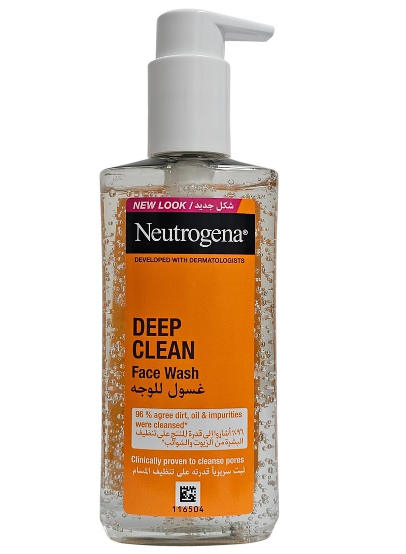 Neutrogena Deep Clean Face Wash, 200 ml 200ml - Image 1