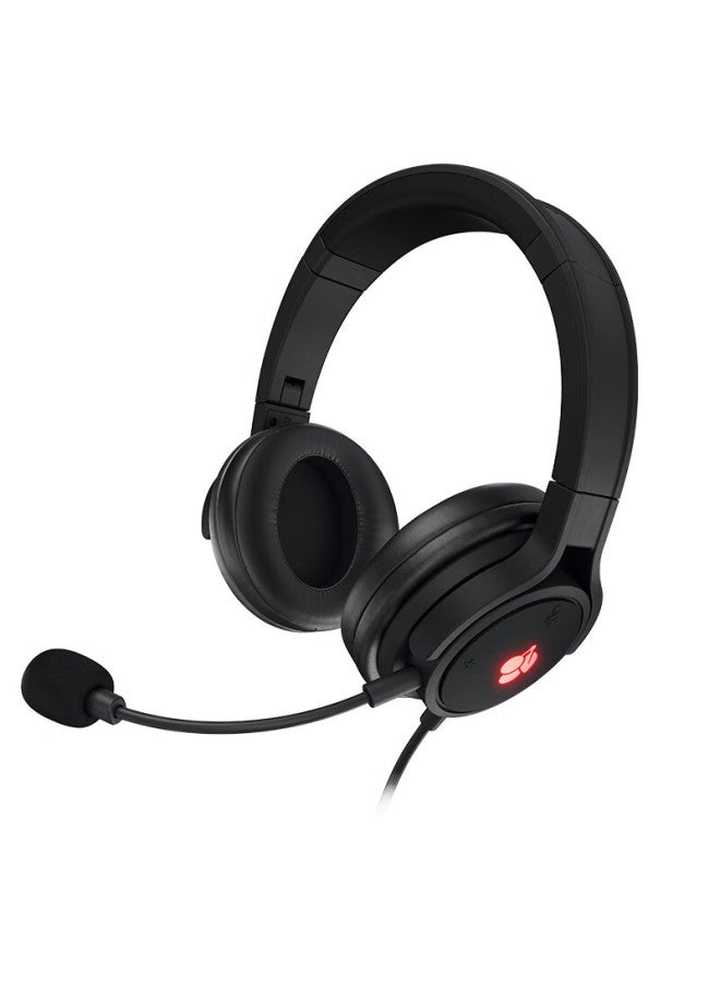Cherry Hc2.2 Gaming Headset With Microphone, Virtual 7.1 Surround Sound, Over-ear Headphones, E-sports Headset, Black, Compatible With Triaxion Action - Image 2