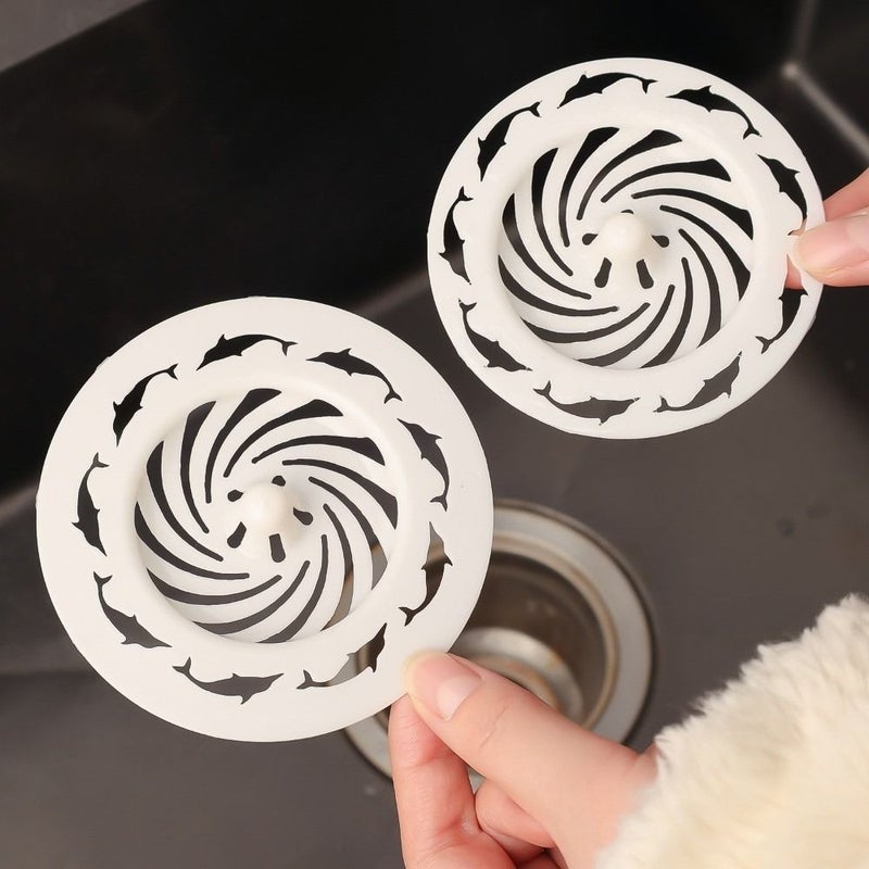 6 Pieces Disposable Bathroom Sink Drain Hair Catcher Kitchen Strainer Cover Shower Tub Stopper Plastic Mesh Tool Home Accessories - Image 1