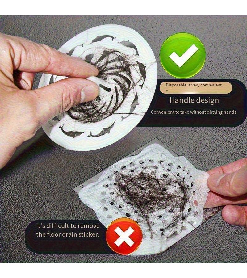 6 Pieces Disposable Bathroom Sink Drain Hair Catcher Kitchen Strainer Cover Shower Tub Stopper Plastic Mesh Tool Home Accessories - Image 2