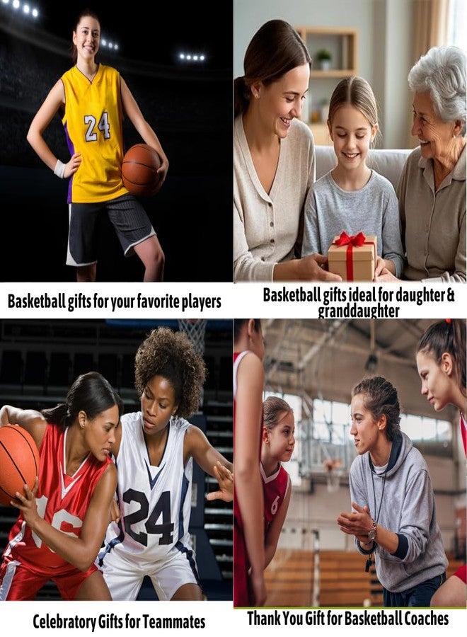 Infinity Collection - Adjustable Basketball & Infinity Charm Bracelet (Maroon & White) - Gift for Coach, Team and Players - Fits Small to Large Wrists - Image 5