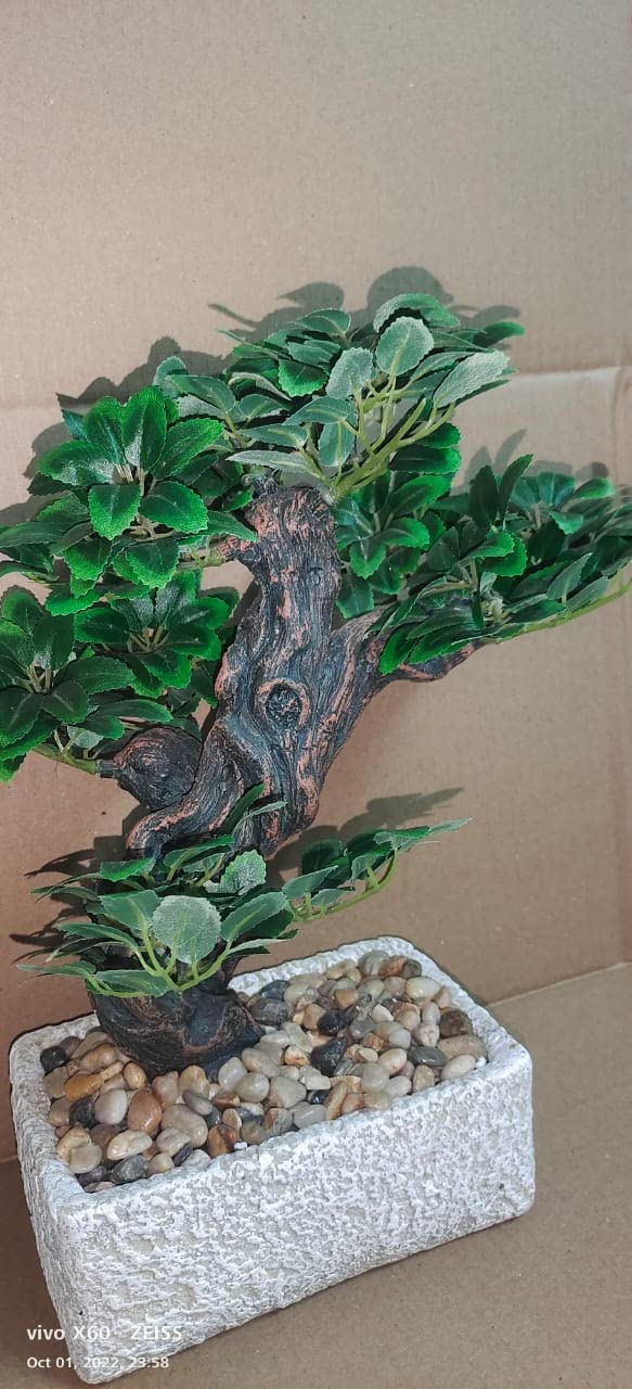 7 Ocean Plus 7 Ocean Plus Ficus Bonsai Artificial Tree Best for Home Decoration Office Decor and Hall Decorations  - Image 2