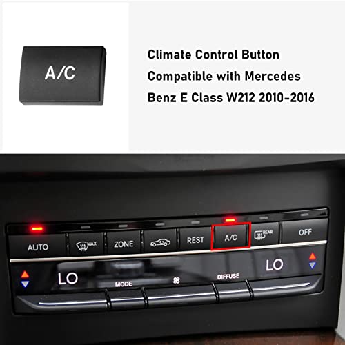 Jaronx Compatible with Mercedes Benz AC Button Replacement, E Class W212 Climate Control AC A/C Button Repair for E-Class W212 2010-2016 E200 E250 E300 E350 E400 E500 E63 AMG - Image 3