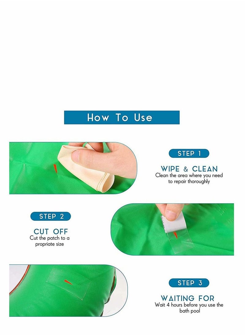 Excefore - TPU Inflatable Patch Repair Kit,20 Pcs Repair Patches Self-Adhesive Pool Patch Repair Patches Kit Air Mattresses Pool Patch Repair Tool for Inflatable Toys Swimming Pools Ring Inflatable Boat - Image 1