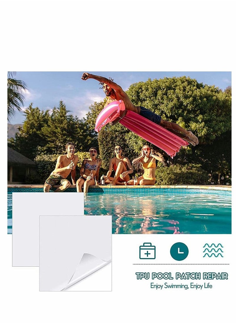 Excefore - TPU Inflatable Patch Repair Kit,20 Pcs Repair Patches Self-Adhesive Pool Patch Repair Patches Kit Air Mattresses Pool Patch Repair Tool for Inflatable Toys Swimming Pools Ring Inflatable Boat - Image 1