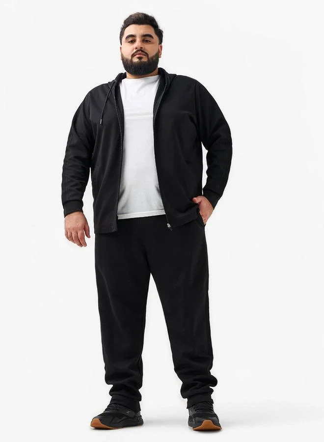 ماكسيم Men Zip Through Hooded Sweatshirt