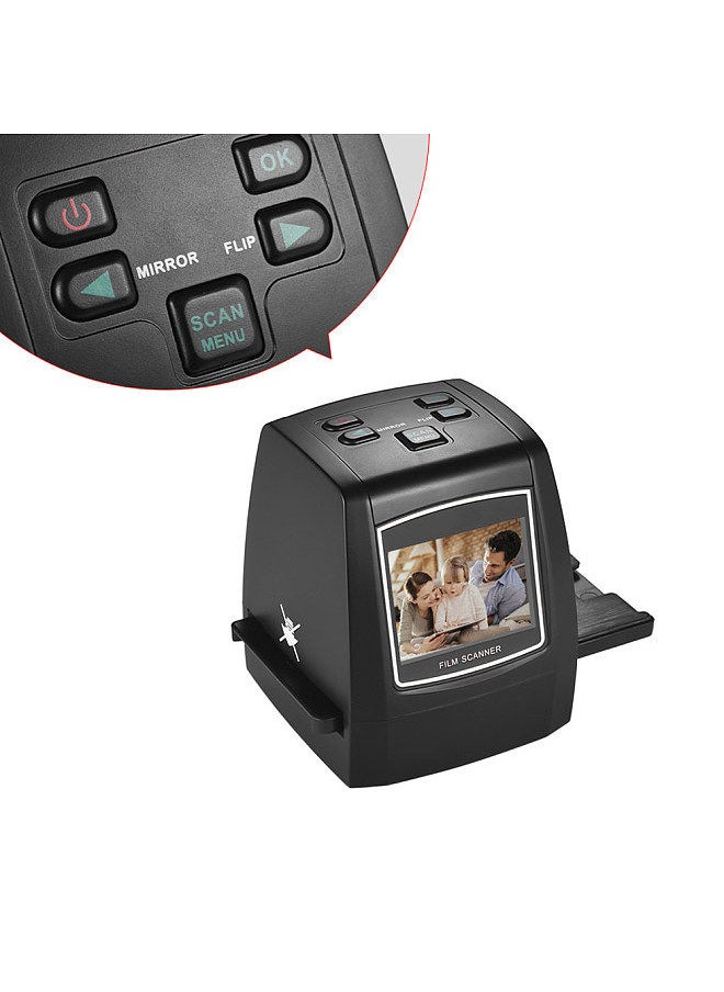High-Resolution 14MP/22MP Film Scanner Convert 35mm 135mm 126mm 110mm 8mm Color Monochrome Slide Film   Negative into Digital Picture with 2.4" LCD Build-in Editing Software  - Image 2