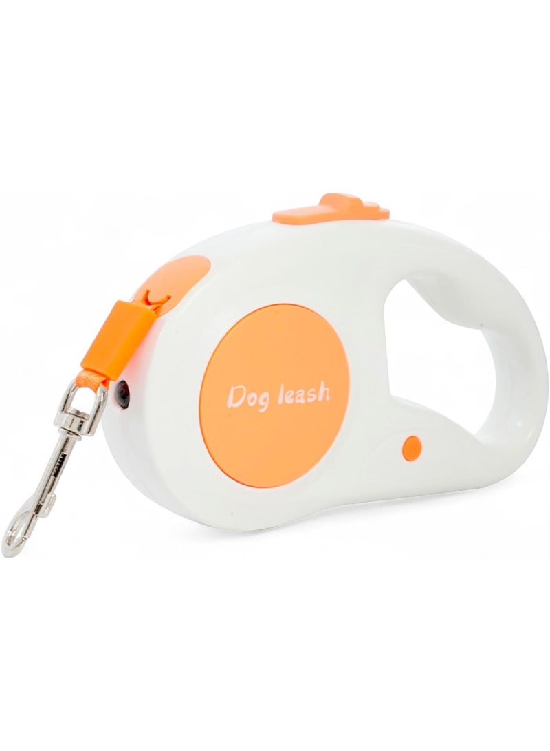 مقود كلب قابل للسحب بطول 5 أمتار، حبل شد أوتوماتيكي مرن للكلاب والجراء والقطط، مقود للكلاب الصغيرة والمتوسطة الحجم، مستلزمات الحيوانات الأليفة مع إضاءة أمامية - Image 1