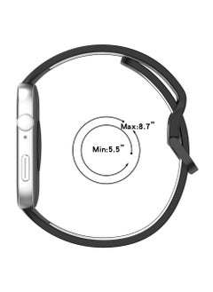 Generic Compatible with Huawei Watch Fit 3 Band for Women Men Colorful Silicone Bands Adjustable Replacement Wristbands for Huawei Watch Fit 3 Strap Smartwatch Accessories (Grey-White)  - Image 5