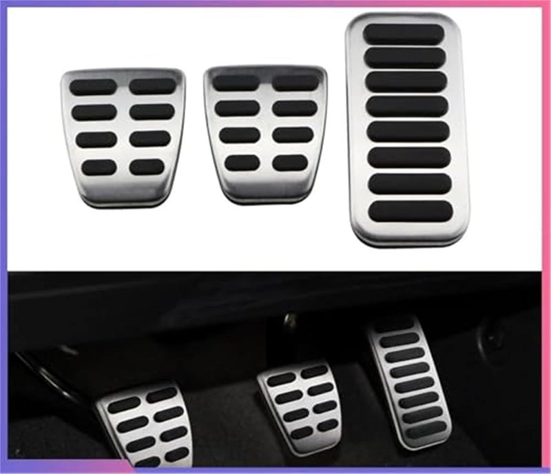 Wivplex Stainless Steel Pedal Pad Set for Hyundai - Image 2