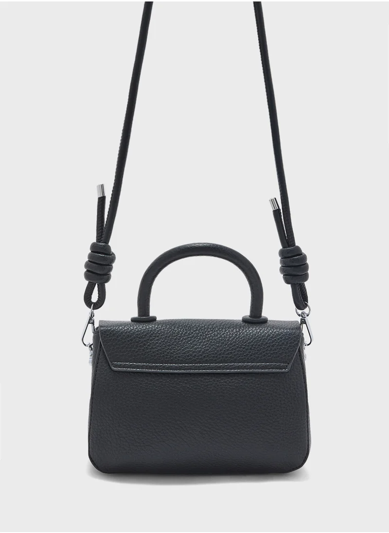 ايلا Metal Trim Satchel Bag