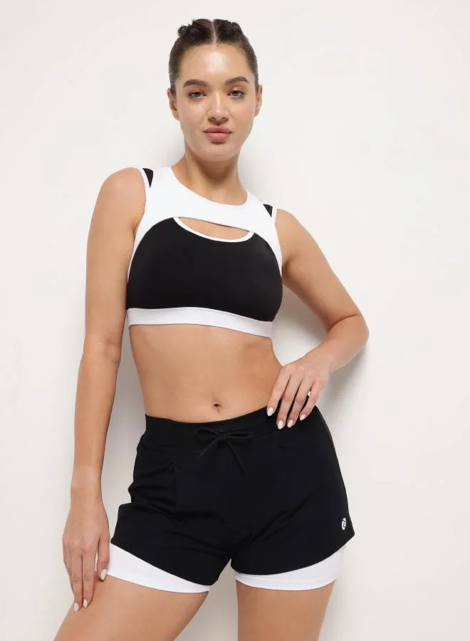 High-Intensity Sports Bra – Arctic White