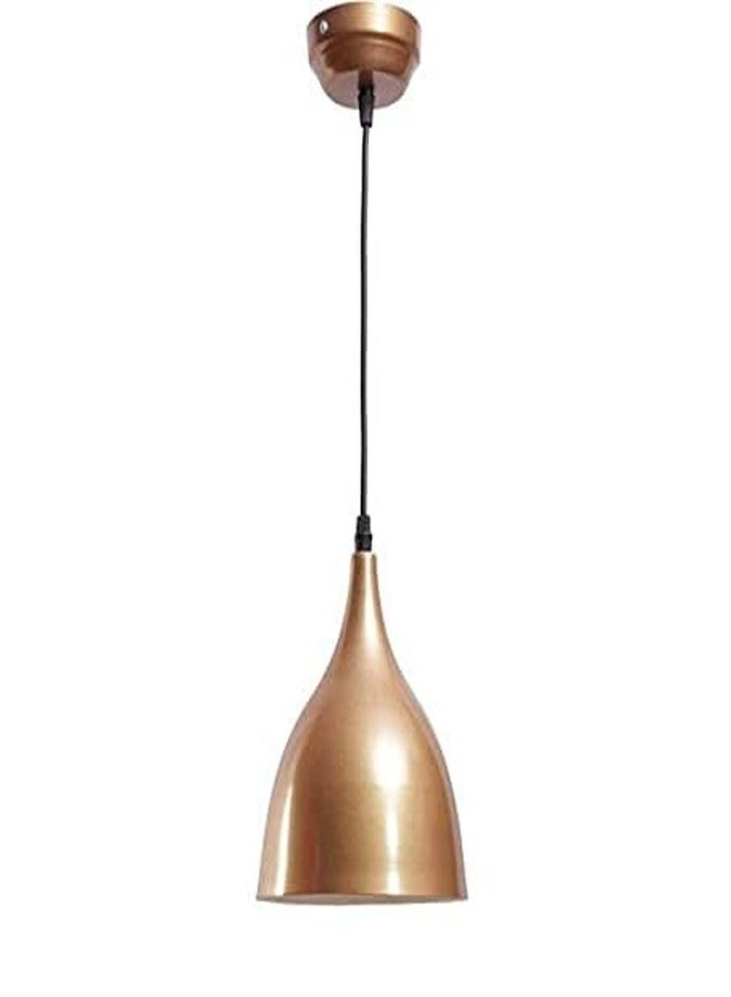 kinis Decorative Hanging Lamp/Pendant Lamp/Ceiling Light to Décor Home/Living Room/Bedroom/Office/Dining/Cafe/Restaurants, Plain 6 Inch, Gold (Pack of 1, with Bulb) - Image 4