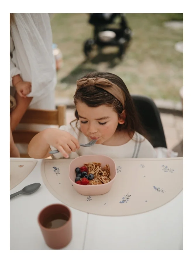 mushie Silicone Feeding Placemat - Cambridge Blue