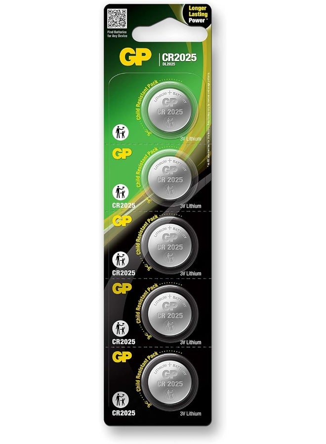 GP BATTERY CR2025 Lithium Coin And Button Non Rechargeable Battery - Image 1