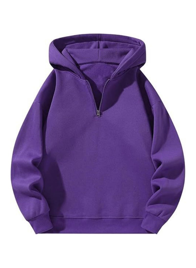 KUYING Casual Zipper Hoodie Loose Sports Hoodie  - Image 1