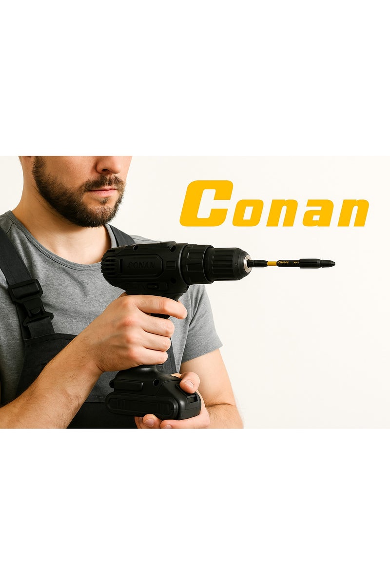 Conan 4 Sets Conan Professional Phillips Drill Screwdrivers – Models COIP12, COIP100, COIP90 & COIP70 – Industrial S2 Steel – PH2 Tip – Lengths L127, L100, L90 & L70 mm – 2 Pieces (each type) - Image 3