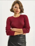 Bianco Lucci Burgundy Red