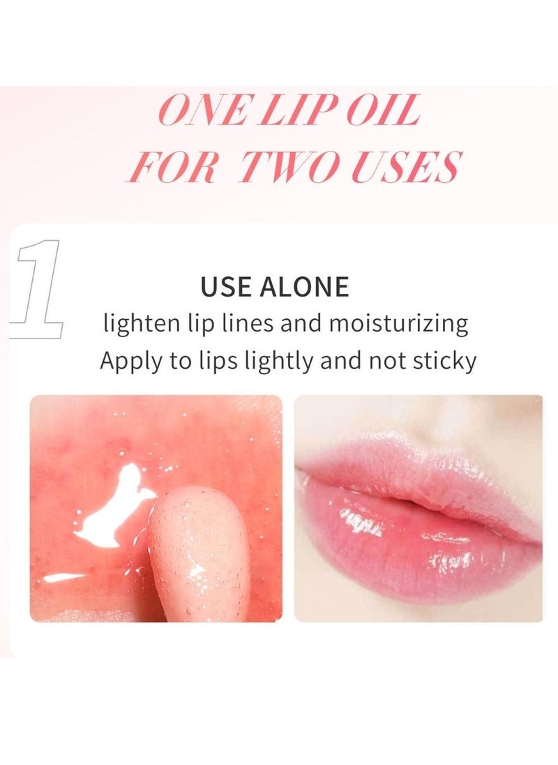 HelloKiss Lip Glow Oil Plumping Lip Oil Lip Gloss Nourishing Gloss Lip Balm Big Brush Head Non Sticky and Long Lasting Liquid Lip Gloss Lip Tinted for Lip Care and Dry Lips Hydrating Lip Glow Oil 07  - Image 4