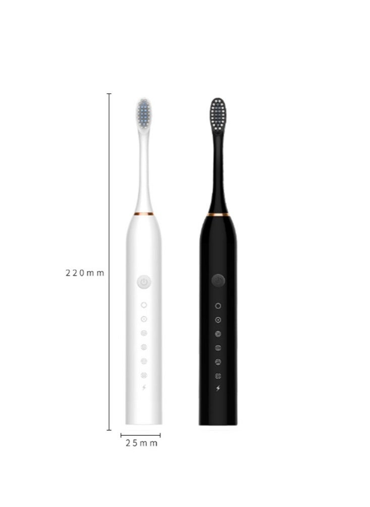 Arabest - Sonic Electric Toothbrush for Adults - High Power Rechargeable Toothbrushes, 6 Modes, 4 Hours Fast Charge for 60 Days Black - Image 1