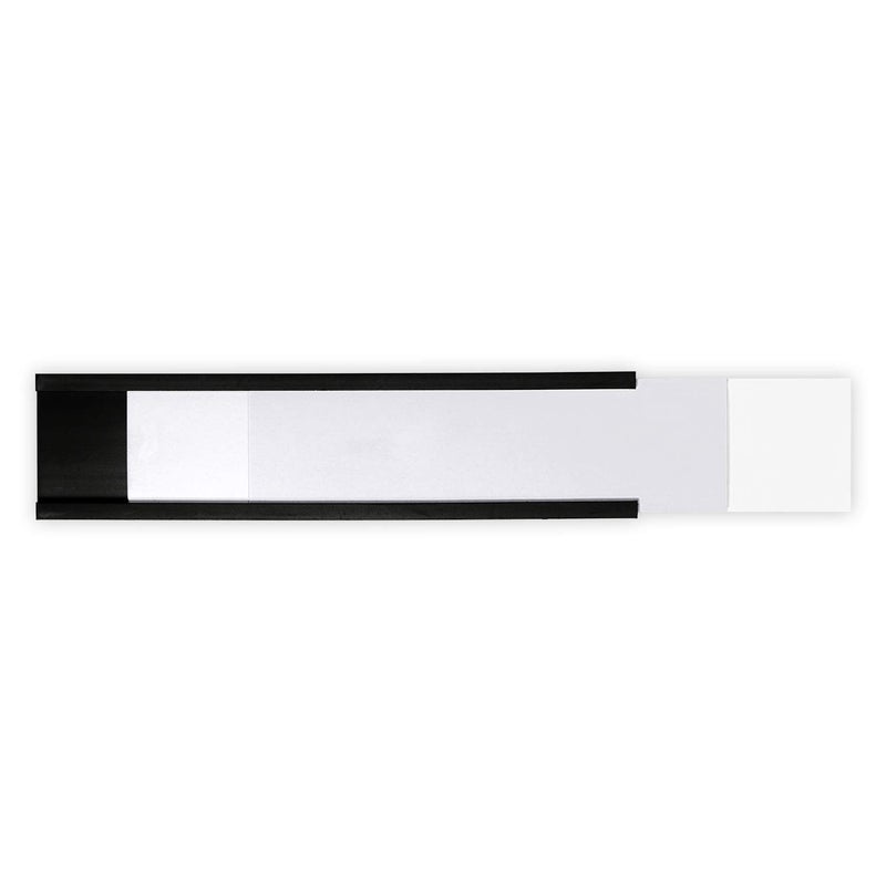 SmartSign Magnetic 'C' Channel Label Holders for Metal Racks and Shelves | 1" x 4" Pack of 25 - Image 4