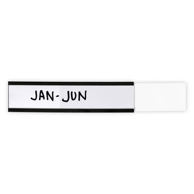 SmartSign Magnetic 'C' Channel Label Holders for Metal Racks and Shelves | 1" x 4" Pack of 25 - Image 5