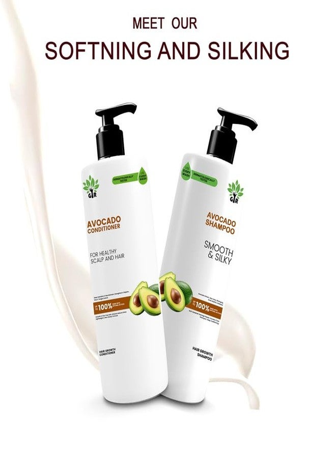 GIR Avocado Shampoo - 1L & Conditioner - 1L Combo - Gentle Cleansing and Conditioning Formula for Smooth, Healthy Hair - Image 4