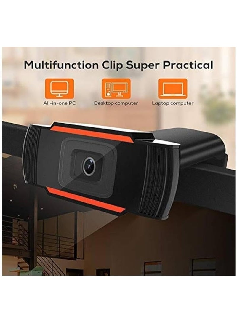 كاميرا ويب USB بدقة HD 720p مع مايك مدمج – تصحيح تلقائي للإضاءة، سهلة التوصيل، تثبيت عالمي لأجهزة الكمبيوتر واللابتوب - Image 4