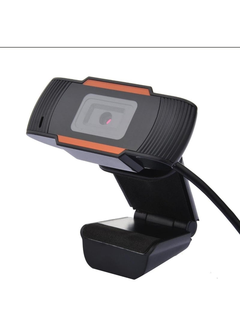 كاميرا ويب USB بدقة HD 720p مع مايك مدمج – تصحيح تلقائي للإضاءة، سهلة التوصيل، تثبيت عالمي لأجهزة الكمبيوتر واللابتوب - Image 1